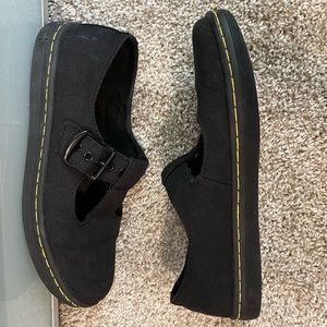 Black Canvas, Dr. MartensMary Jane , size 6